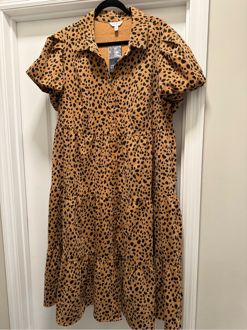 NWT Crown & Ivy Leopard Dress - Picture 2 of 3